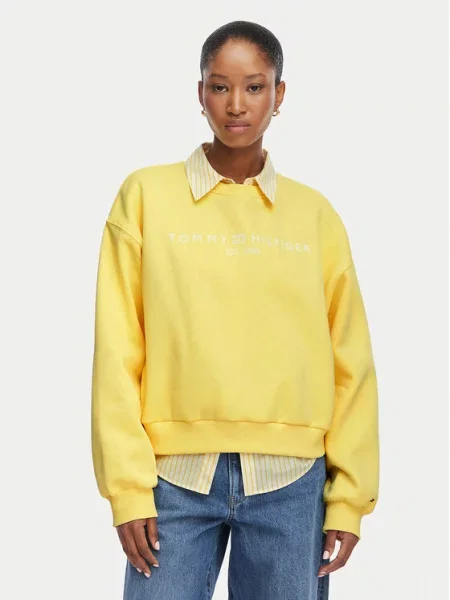 Tommy Hilfiger Hanorac Ext Corp deschis galben