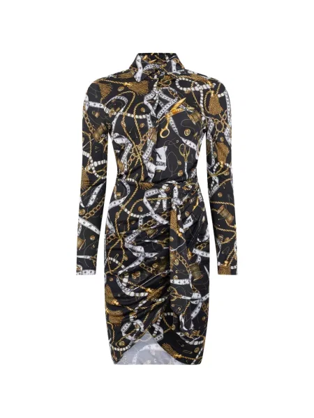 Rochie mini Moschino drapată negru