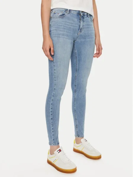 Tommy Jeans Blugi Nora Skinny Fit albastru