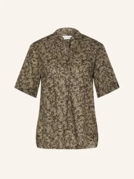 Marc O'polo Blůzová Košile tmavě / khaki zelená
