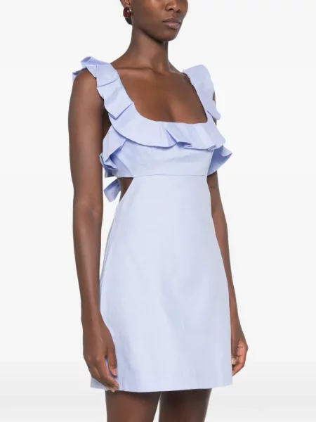 Rochie mini Zimmermann cu volane albastru