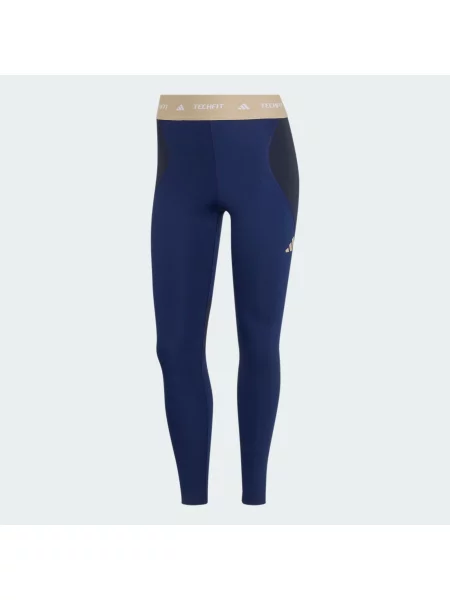 Legginsy do ćwiczeń TECHFIT Color Block niebieskie
