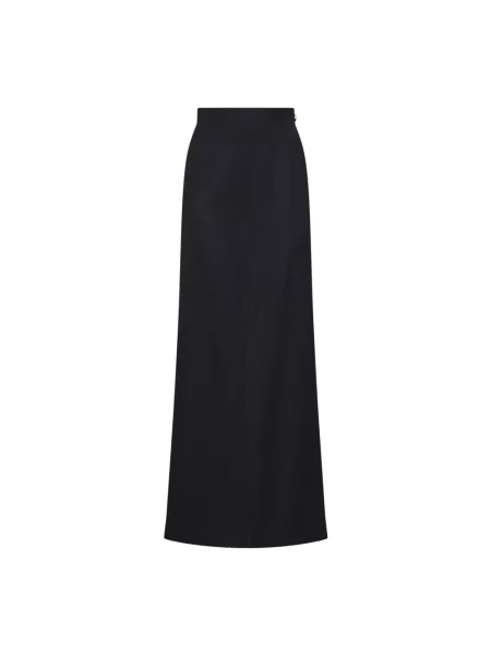 Długa spódnica maxi Maison Margiela wełniana czarna