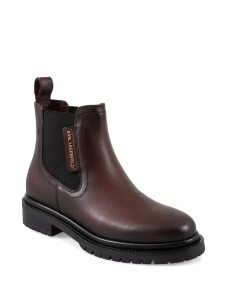Botine Karl Lagerfeld din piele maro