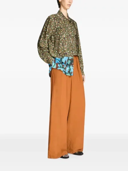 Pantaloni Dries Van Noten portocaliu