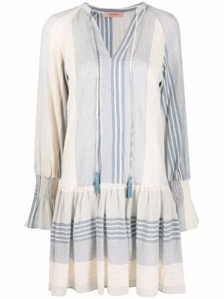 Rochie mini Twinset scurtă de costum albastru