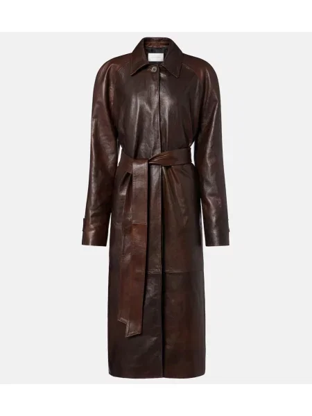 Trenci Magda Butrym din piele maro