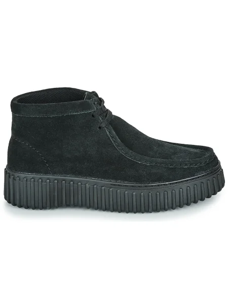Členkové topánky Clarks čierna