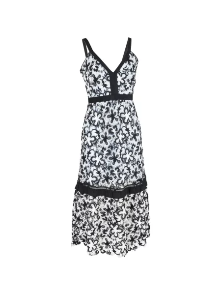 Rochie Self-portrait din dantelă de costum alb