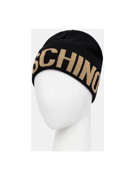 Czapka Moschino wełniana czarna