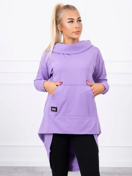 Hanorac cu glugă Kesi cu glugă violet