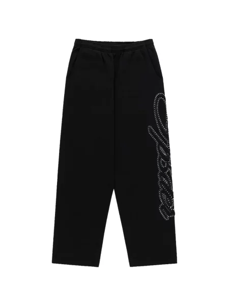 Stras pantaloni Sp5der alergare negru