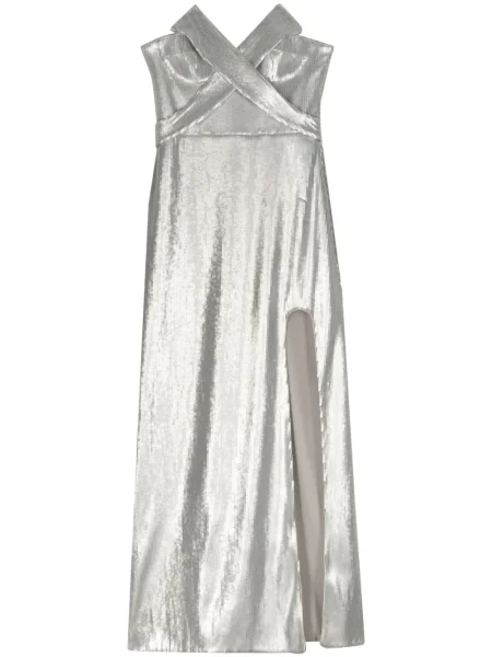 Rochie Genny argintiu