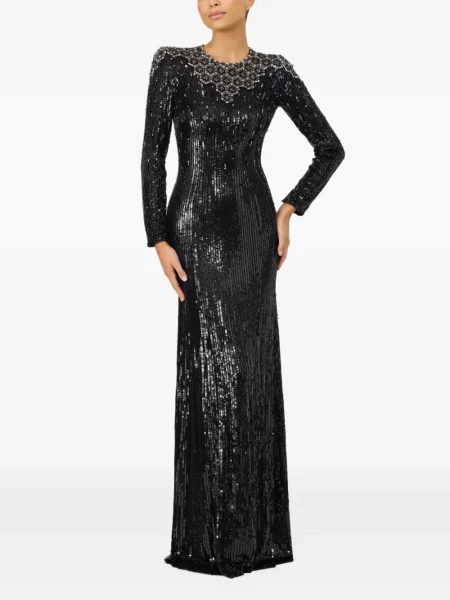Rochie Jenny Packham cu broderie negru