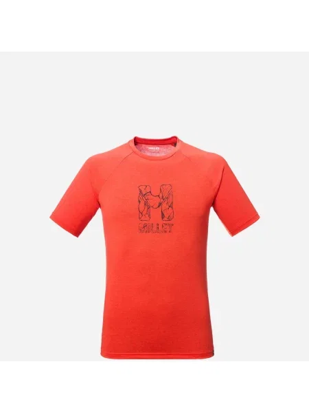 Koszulka trekkingowa MILLET Cimaï Natural Ts Ss M pomarańczowa