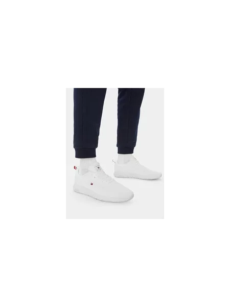 Sportcipők Tommy Hilfiger Corporate Knit Rib Runner fehér