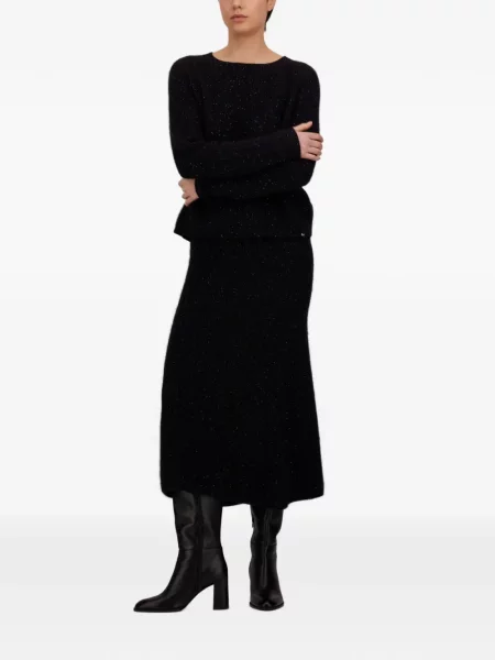 Fusta maxi Herno tricotate negru