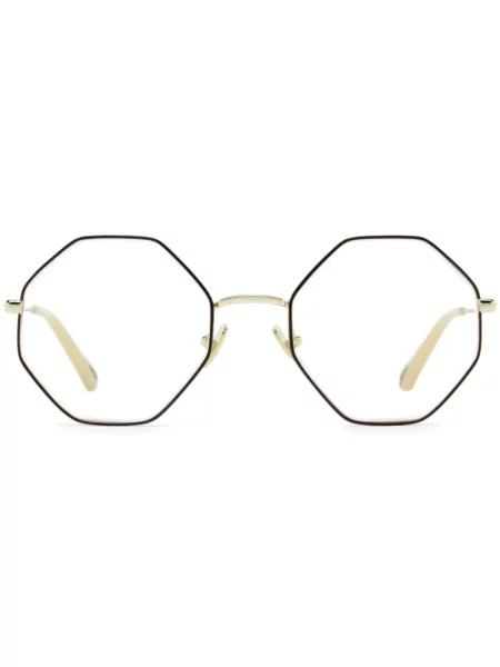 Ochelari de soare Chloé Eyewear cu imprimeu geometric roșu