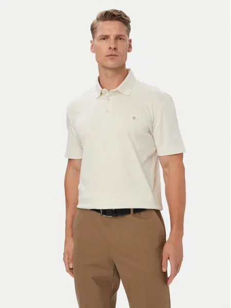 BOSS Pólóing C-Parris 01 Krém Regular Fit