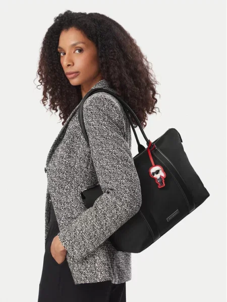 Karl Lagerfeld Shopper torba IKON' crna