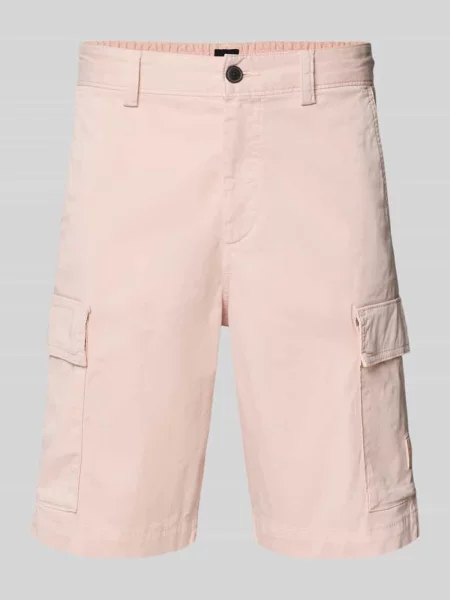 Szorty cargo o kroju relaxed fit z mieszanki bawełny model SISLA' Boss Orange różowe