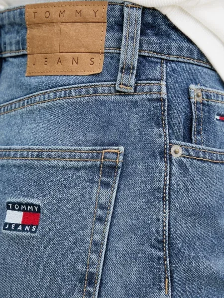 Tommy Jeans дънки wide leg дамски синьо