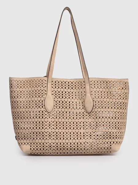 Замшева сумка-тоут Mashup Gianni Chiarini бежева