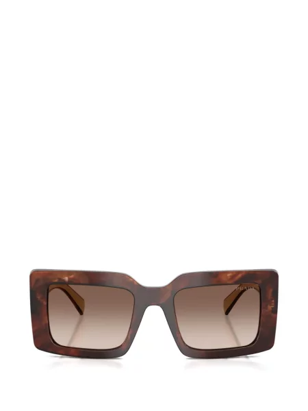 Ochelari de soare pătrați Prada Eyewear maro