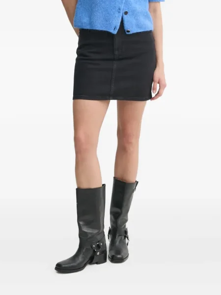 Fustă din denim Gestuz negru