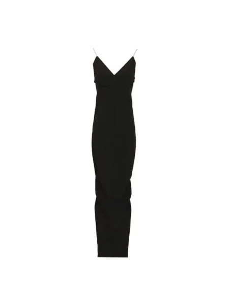 Długa sukienka maxi Rick Owens czarna