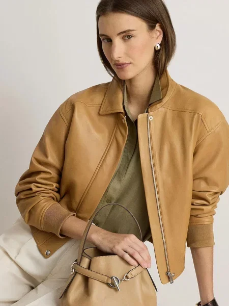 Lauren Ralph Lauren сумка-мішок шкіряна