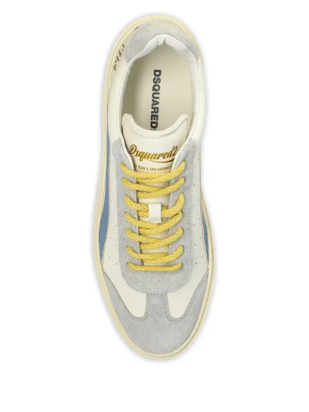 Sneakerși Dsquared2 cu șireturi din dantelă alb