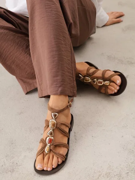 Sandale Pantolle maro