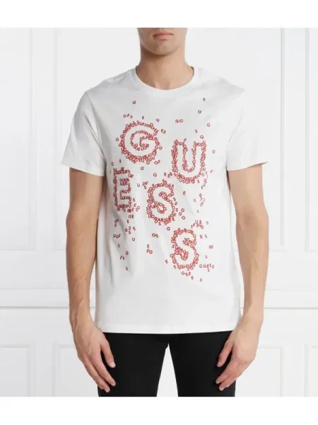 GUESS Tricou alb
