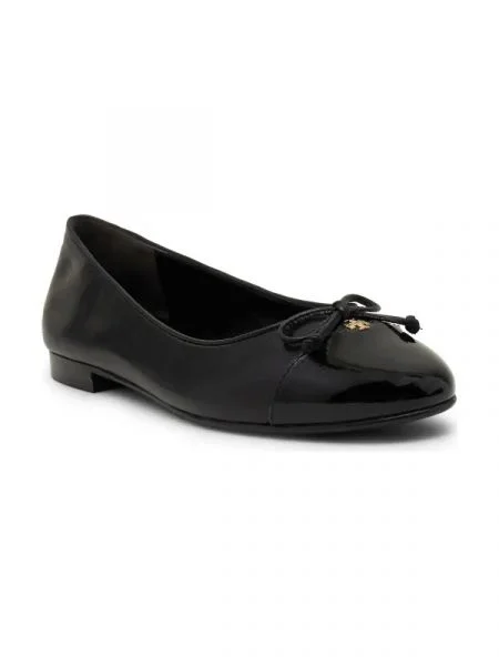 TORY BURCH De piele balerini CAP-TOE negru