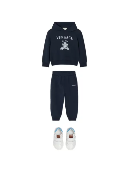 Spodnie dziecięce Versace niebieskie