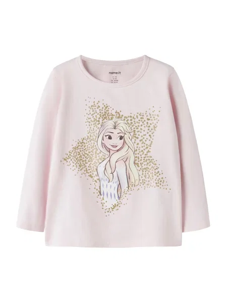 NAME IT Tricou NMFSoma Frozen bej deschis / auriu / roz pastel alb