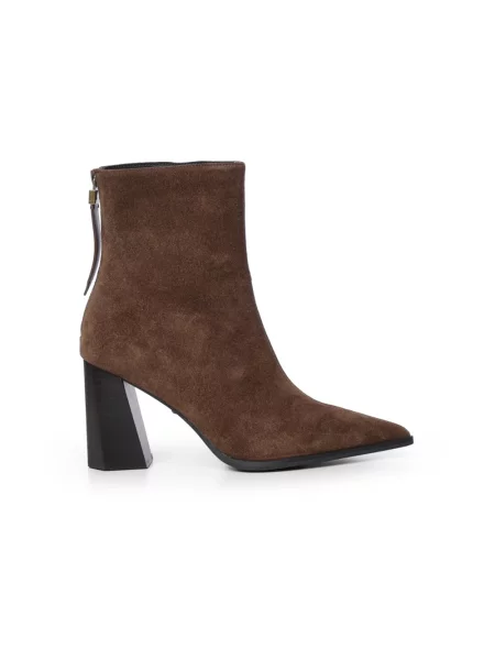 Kurt Geiger London botki zamszowe Richmond Ankle Boot brązowe