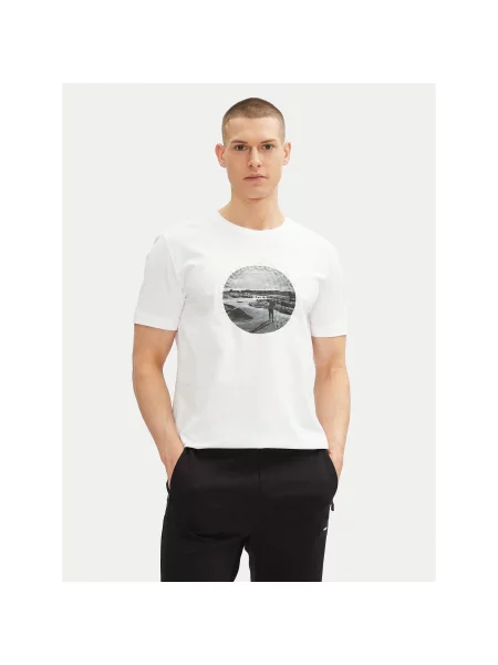 BOSS Футболка Graphic Heritage Regular Fit білий