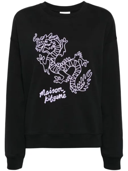 Hanorac Maison Kitsune negru