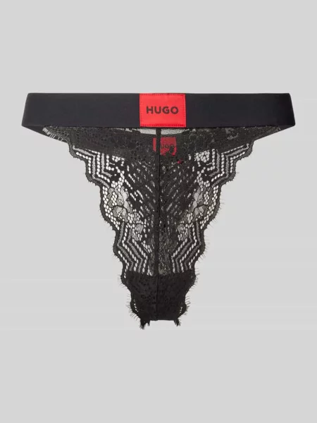 Stringi z elastycznym pasem Hugo czarne