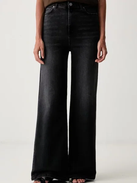 Twinset blugi straight pentru femei negru