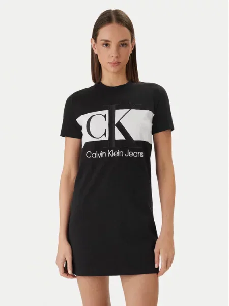 Calvin Klein Vsakodnevna obleka Blocking črna