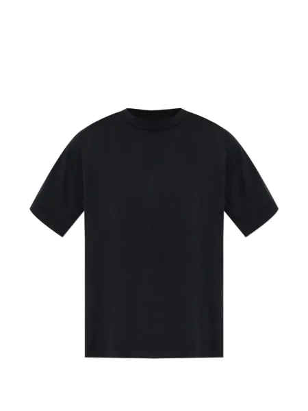 Tricou Lisa Yang cu decolteu rotund negru