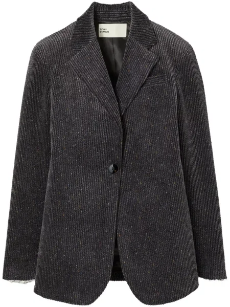 Sacou Tory Burch de catifea cord gri