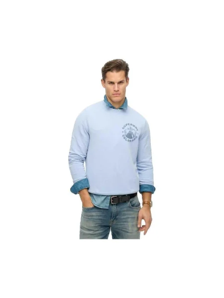 Mikina Superdry modrá