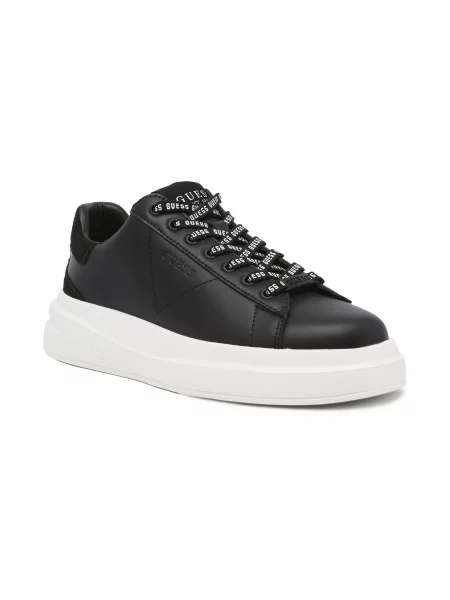 Guess Bőr sneakers tornacipő ELBA fekete