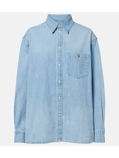 Cămașă de blugi Polo Ralph Lauren albastru
