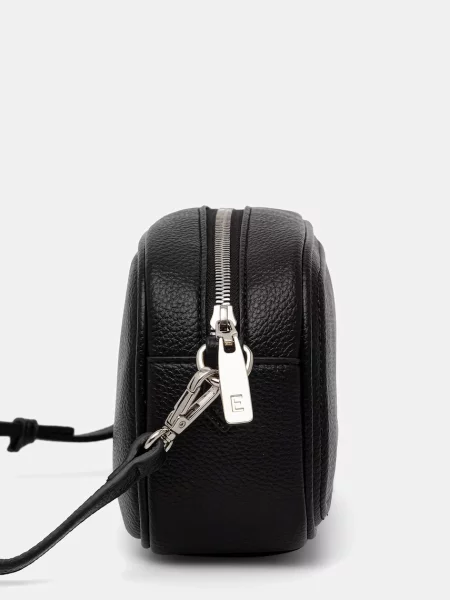 ERMANNO Firenze crossbody torba za žene od imitacije kože crna