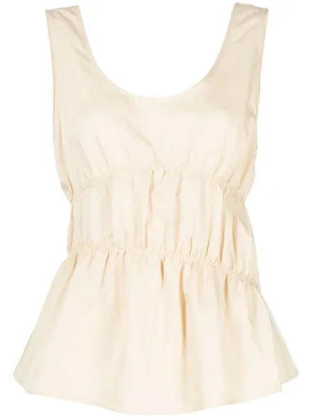 Top Goen.j bez rękawów żółty